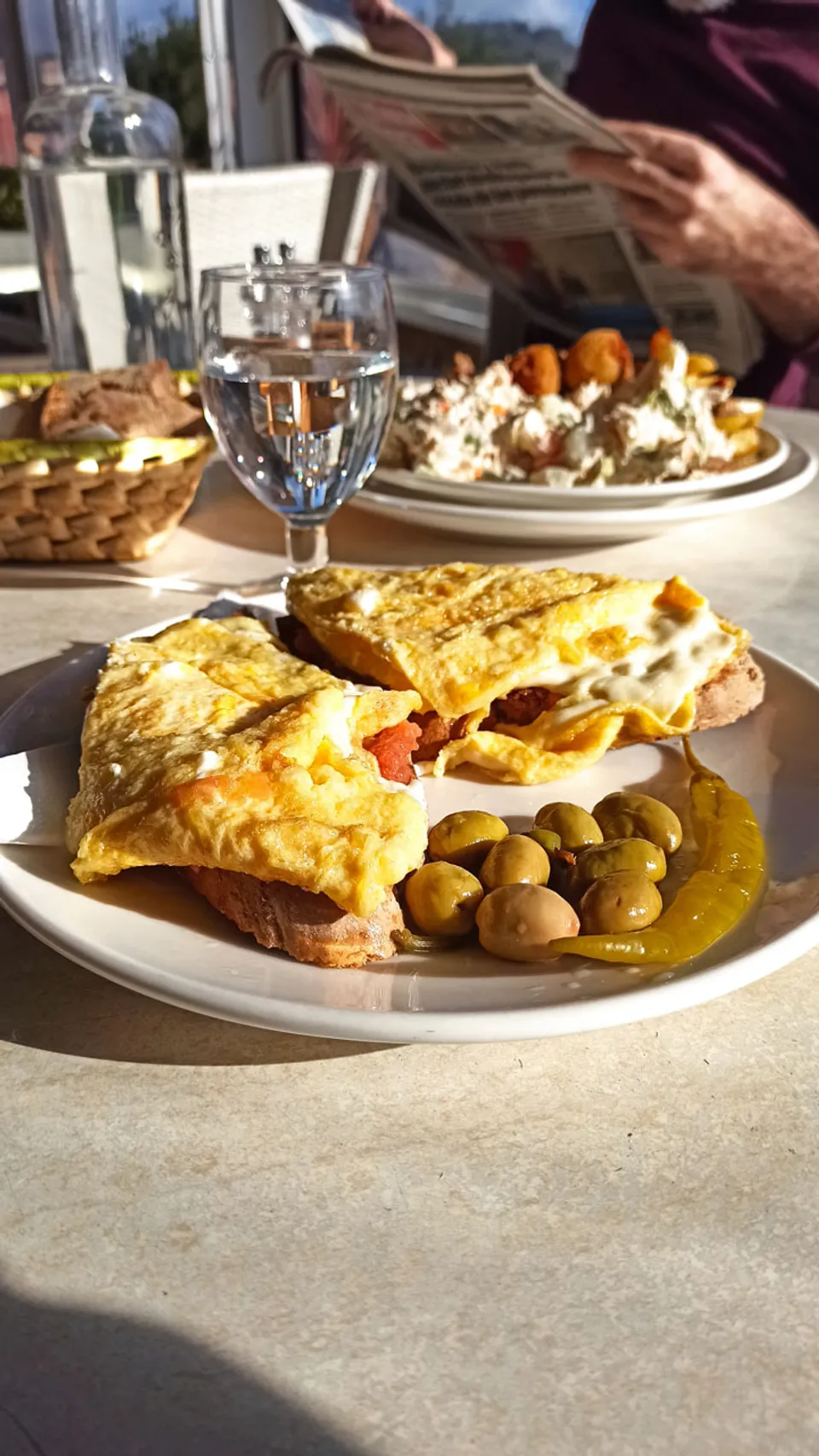 Pa amb oli mallorquín con sobrasada y queso — Es Muntant